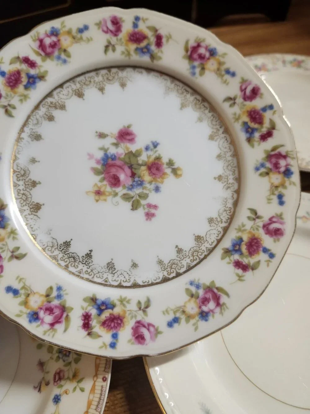 Mismatched Colorful Floral Fine China ~6.5